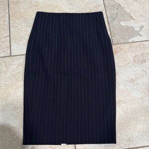Express Navy BluePinstripe Pencil Skirt Size 0